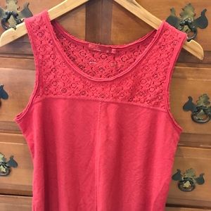 Prana red tank top EUC size M